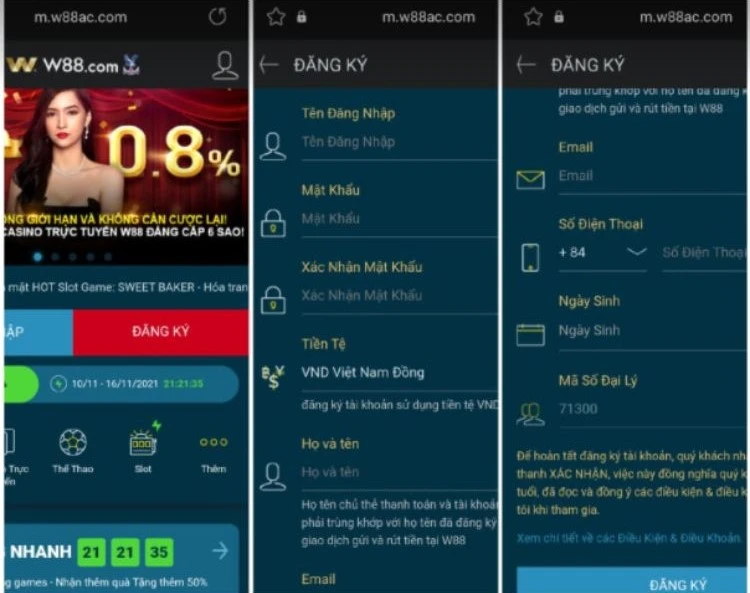 đăng ký w88ac